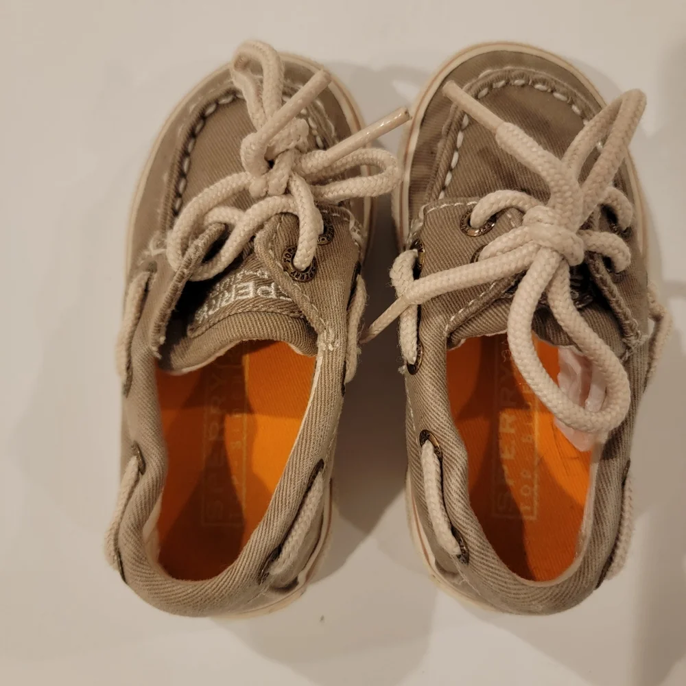 Sperry Halyward size 5 m uk 4.5 eu 21 toddler baby boat shoes deck shoe